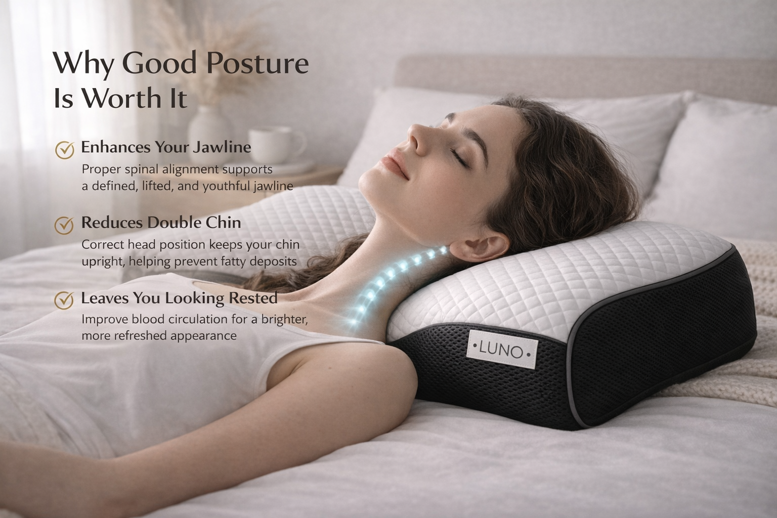 Luno™ Ergonomic Cervical Pillow
