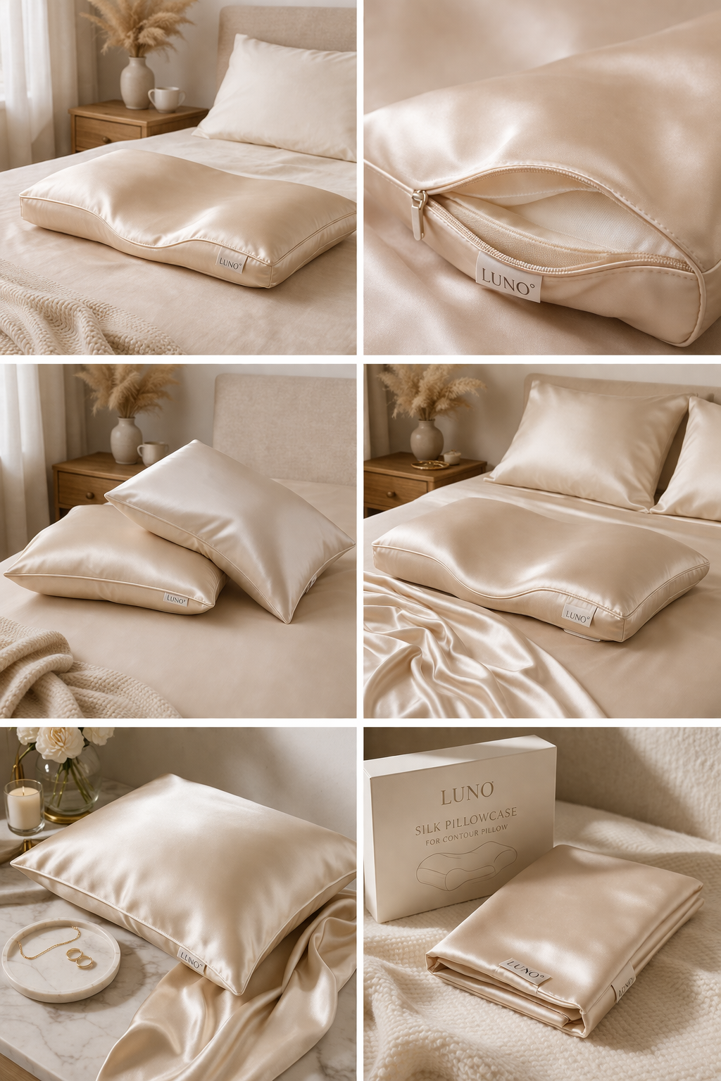 🥇 Luno™ Silk Pillowcase